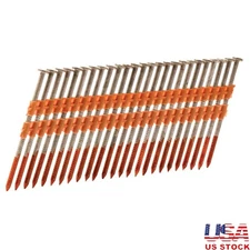 21 Degree Framing Nails 3 Inch Ring Shank Full Round Head Galvanized 1000 Count