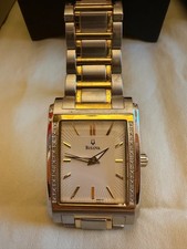 Bulova Men's Diamond Bezel Quartz Watch 98E111