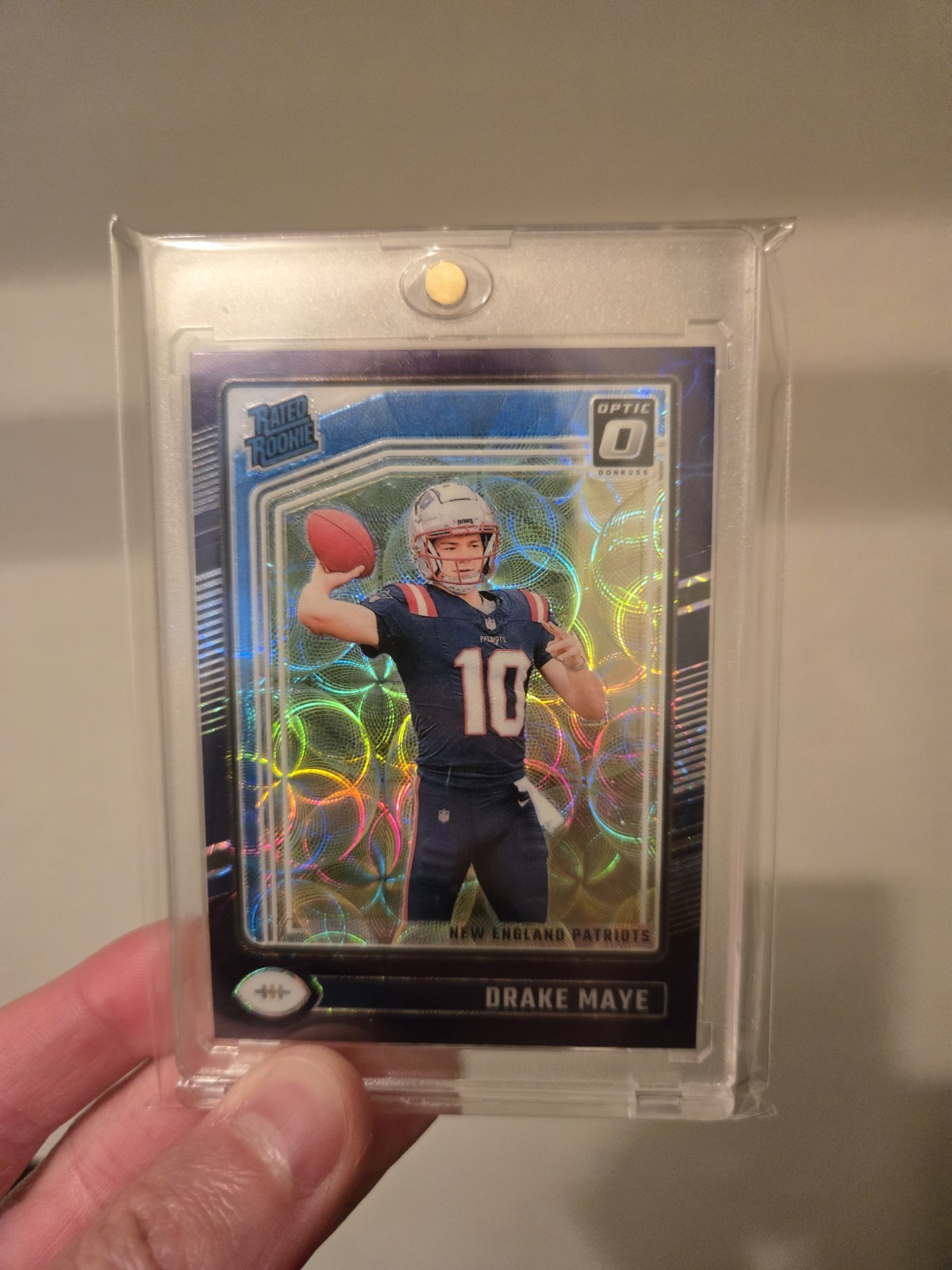 2024 Panini Donruss Optic - Rated Rookie Drake Maye #229 Purple Scope Prizm (RC)