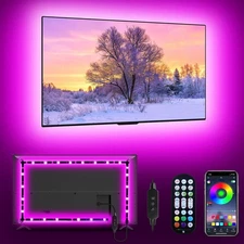 Daymeet LED Lights RGB Backlight, 16.4ft Strip for 65-85 inch TV Behind, Music S