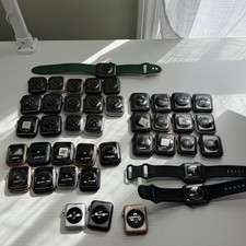 Lot of 41 Apple Watch Series 3, 4, 5, SE, 6, 7, 8 40mm 44mm - Read Description
