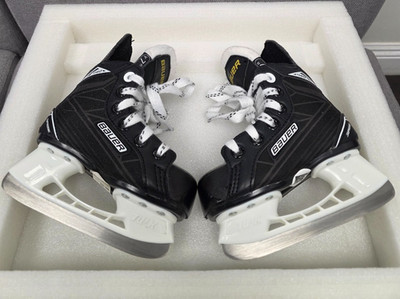 BAUER Supreme S140 sz Y7R ICE HOCKEY SKATES **EXCELLENT/NEW CONDITION**