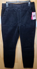 Juicy Couture Black Corduroy California Skinny Pants Sz 12 NWT 99 Cotton
