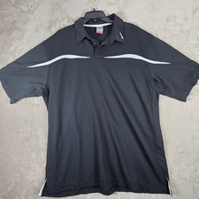 Nike Golf Shirt Polo Size XL Team Dri Fit Black White Tennis Vtg Vintage 90s