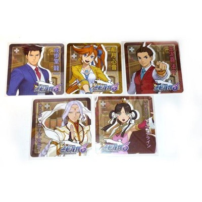 Ace Attorney 6 5 Untersetzer Phoenix Wright Odoki Kokone Nayuta Raifa Japan A...
