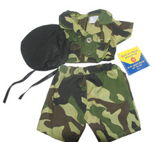 Build a Bear Workshop 3 Piece Military Soldier Uniform NEW