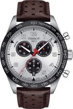 Tissot T Sport PRS 516 Silver Dial Brown Leather Men-T131.617.16.032.00