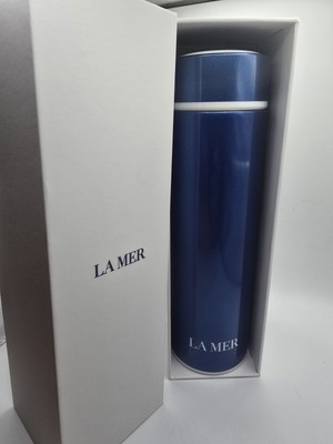 LA MER Water Thermos Bottle with Tea Infuser Gift Box 16 oz blue