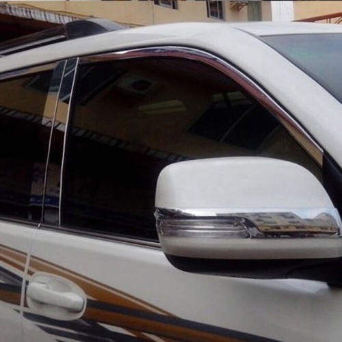 Chrome Side Rearview Mirror Strips Cover Trim For Toyota Prado J150 2014-2019 - 第 1/6 張圖片
