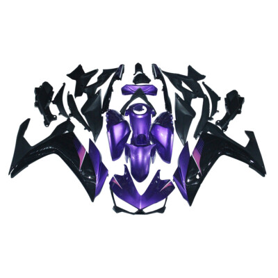 Purple Black Fairing Kit For Yamaha YZF R3 R25 2014-2018 ABS Injection Bodywork
