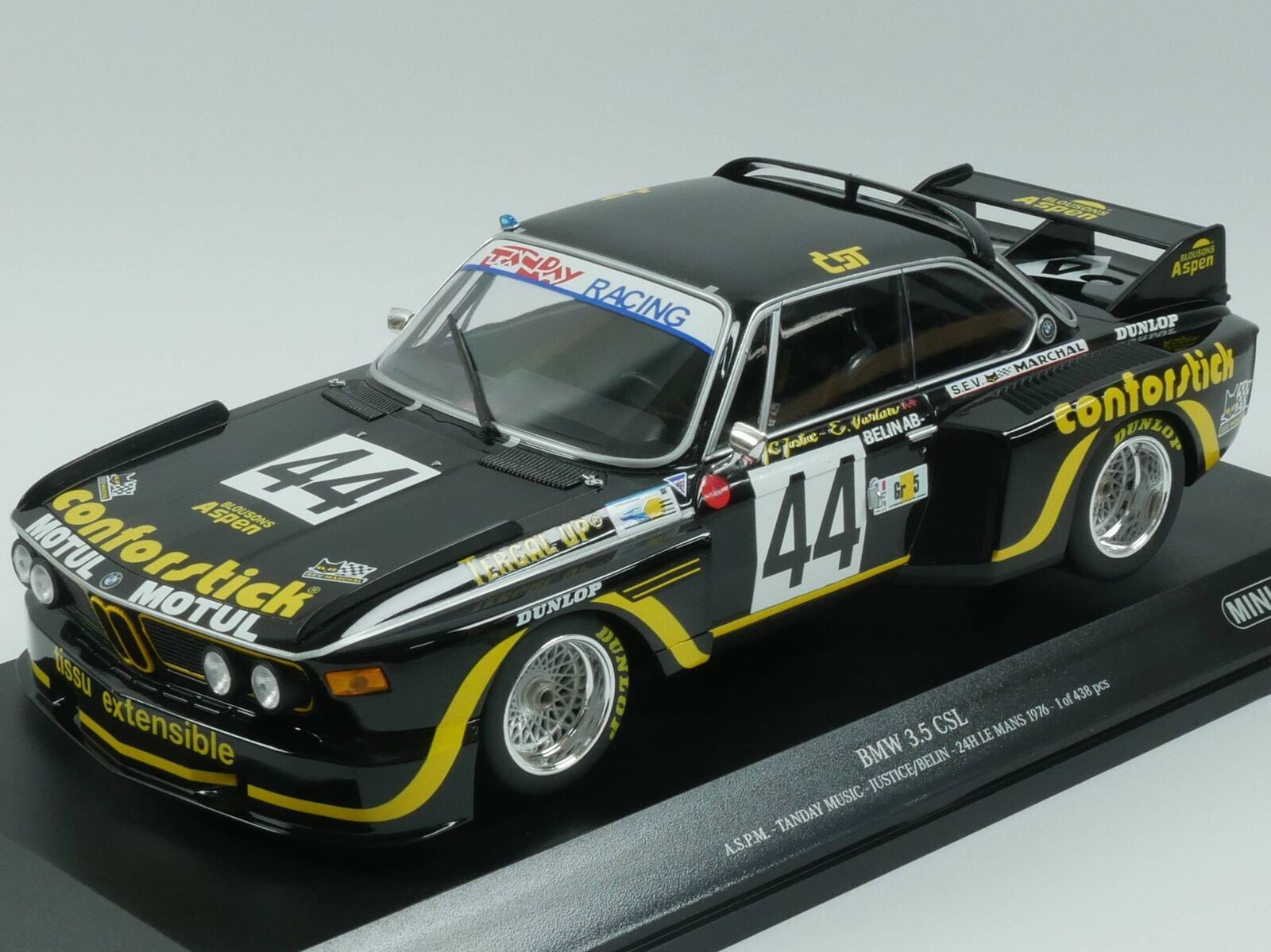 BMW 3.5 CLS #44 Le Mans 1976 revivez la légende automobile avec Minichamps