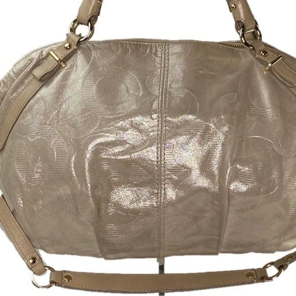 Coach Madison Sophia Leather Metallic Shimmering Satchel Shoulder Bag - Image 2 of 4