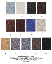 CLEARANCE:  Elegant Tweed yarn from Ella Rae; 7 Colors