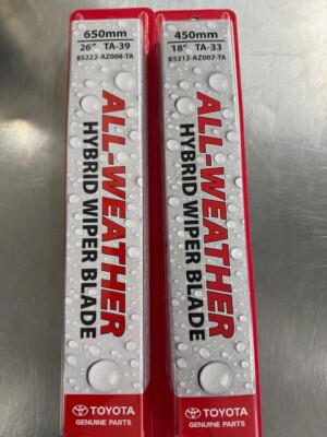 2020-2025 TOYOTA HIGHLANDER FRONT WIPER BLADES GENUINE TOYOTA REPLACEMENT BLADES