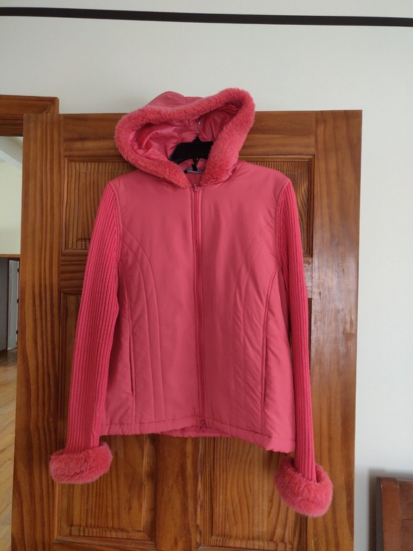 CAROLYN TAYLOR Girls' Pink 100% Polyester  Long Sleeve Jacket, size XL