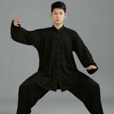 Chinese Tai Chi Kung Fu Uniform Wushu Taiji Suit Martial Milk Silk Uniform Arts