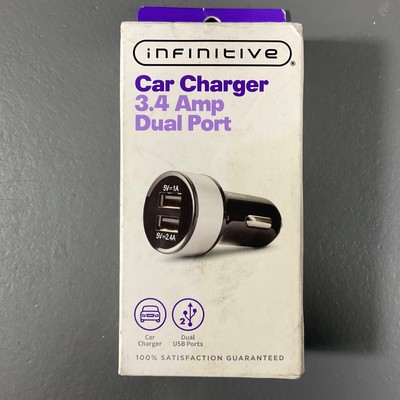 Infinitive Car Charger 3.4 Amp Dual USB A Ports 100% Satisfaction Guaranteed