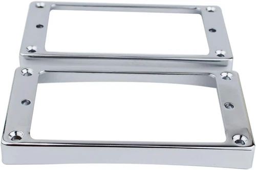 Guyker Curved Bottom Metal Humbucker Pickup Mounting Ring Set - Bridge and Neck 