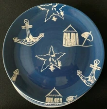 Starbucks Dinner Plates 10 3/4" - Nautical Theme - Set of 6 