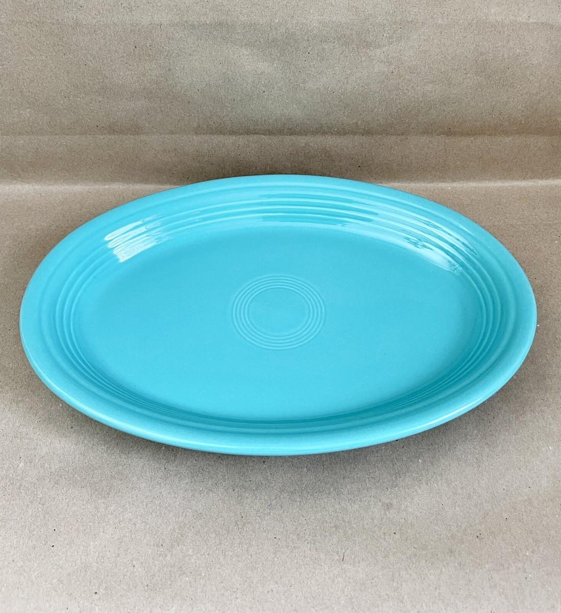 Fiestaware Large Oval Serving Platter, Turquoise, Fiesta