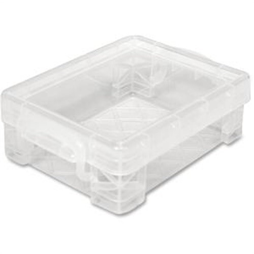 Super Stacker Crayon Box, 4.75 x 3.5 x 1.5 Inches, Clear, 1 Box (40311)