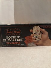 Vtg Trivial Pursuit Pocket Player Set TP's People Portable Play game. 1987 Used