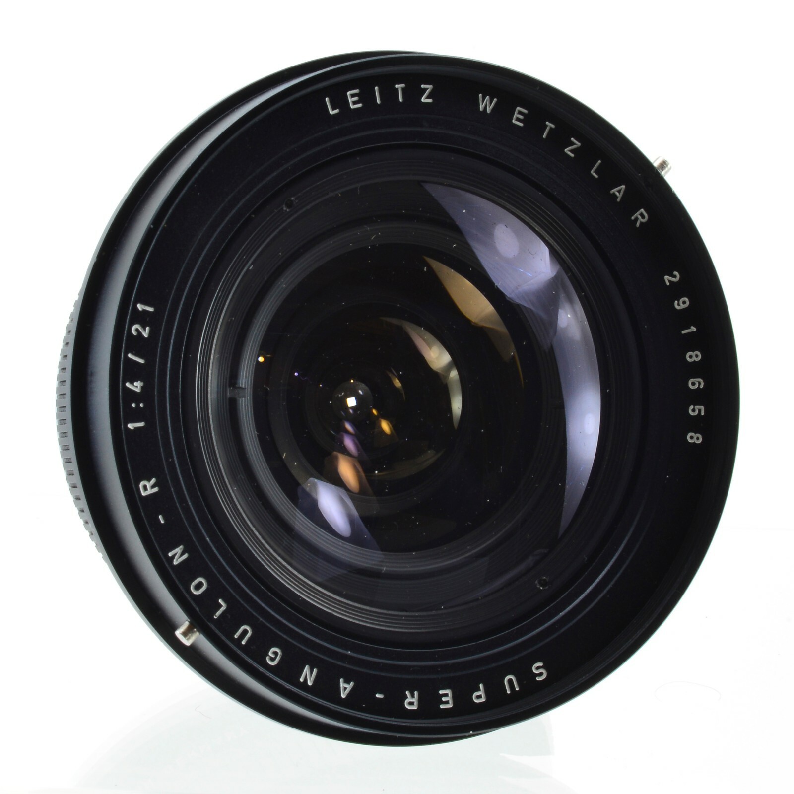 Image 1 - Leitz Super-Angulon 1:4/21 camera lens Leica SN 2918658 front rear lens cov hood