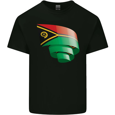 Lovetshirts Vanuatu Flag Tag Fußball Herren Baumwoll Maglietta