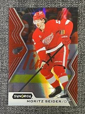 Moritz Seider 2024-25 Upper Deck Synergy Hockey Red #18 Bounty Code Claimed
