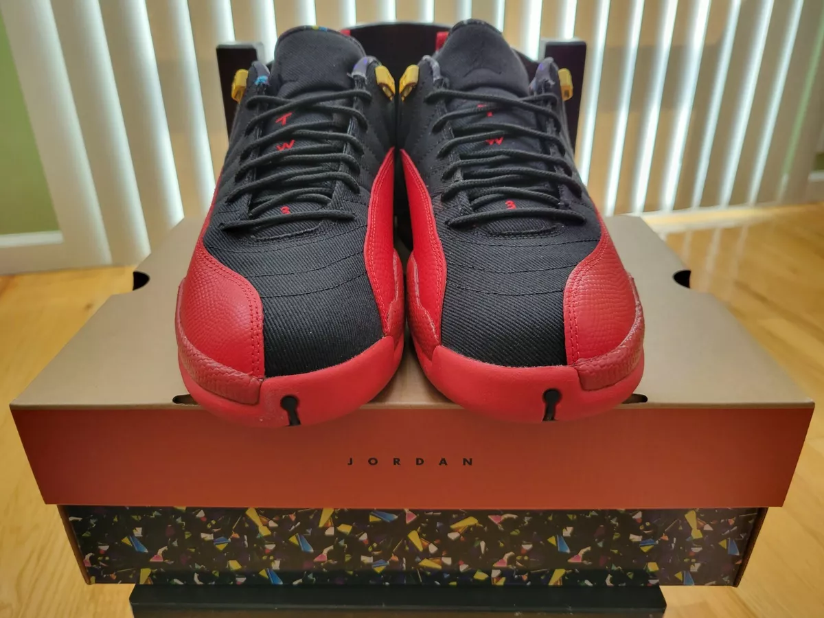 Nike Air Jordan 12 Retro Low SE Super Bowl Black Gold Red Men US