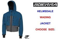 SCIERRA BLUE & GREY HELMSDALE WADING JACKET FOR TROUT FLY ROD REEL LINE FISHING