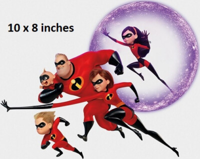 Incredibles Group Wall Decal Disney Movie Sticker Peel and Stick Art Vinyl Decor