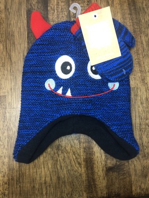 winter hat and mittens for baby boy