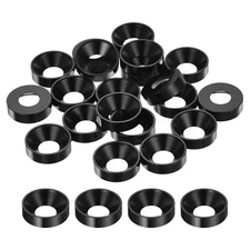 20 Pcs M8 Finishing Countersunk Washers, Aluminum Alloy Screw Gaskets, Cup Head