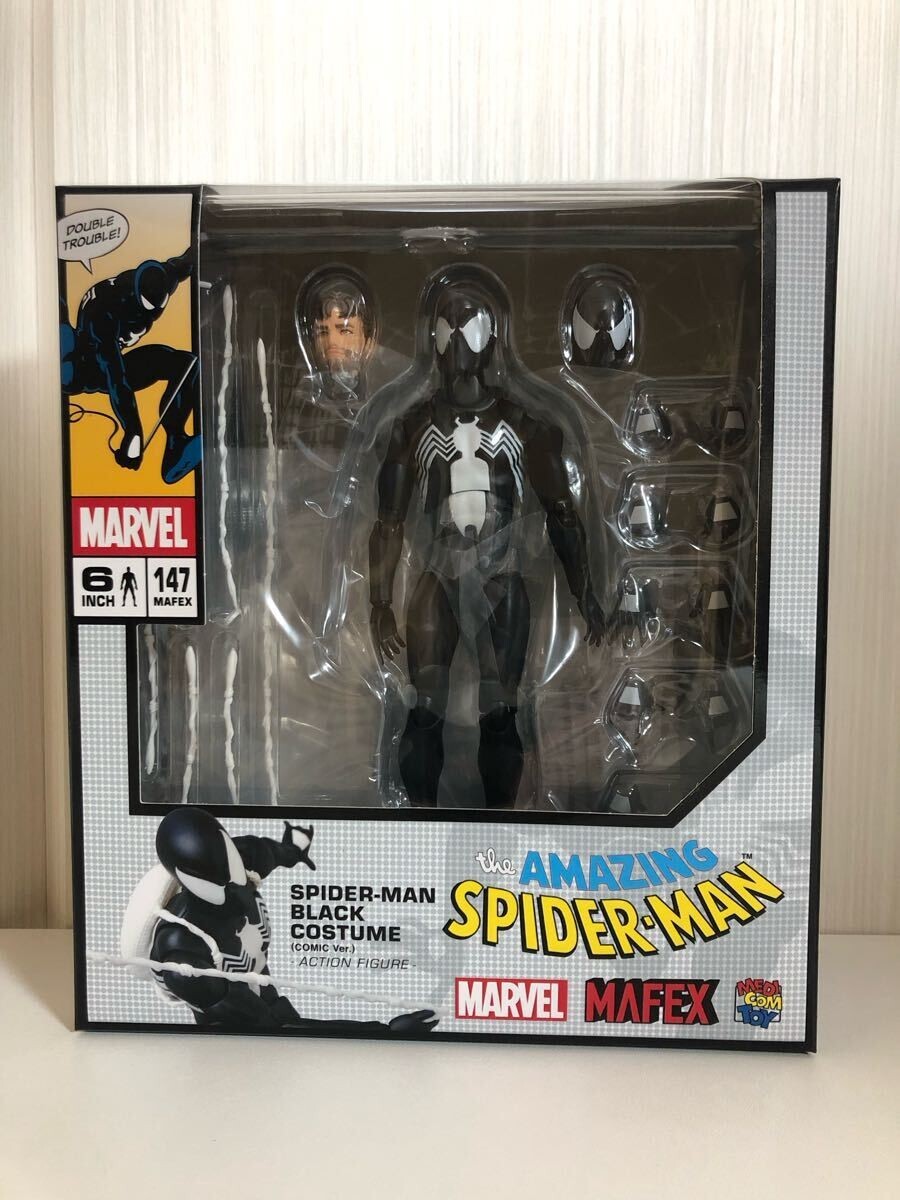 MAFEX スパイダーマン ブラックコスチューム No.147 MAFEX No.147 Spider-Man Black Costume COMIC Ver Figure Hobby