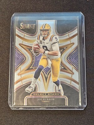 Carte Joe Burrow Rookie RC Panini Star Search Jersey Bleu Foil 08/25 Bengals SS-JB