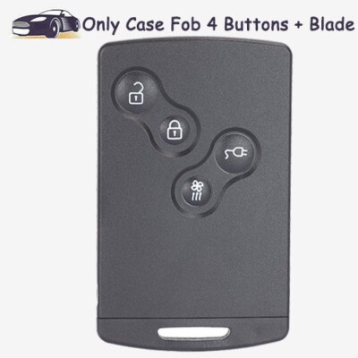 Smart Remote Key Fob Shell Case for Renault Zoe Megane 3 Laguna 3 Scenic Fluence