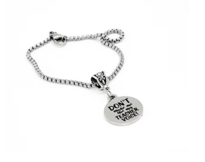 Don t Make Me Use My Teacher Voice Charm Bracelet, New Teacher, Back To School