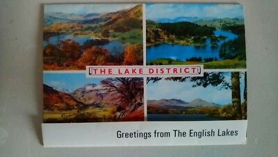 LAKE DISTRICT, DIE ENGLISCHEN SEEN. BRIEFKARTE (VINTAGE) um 1971