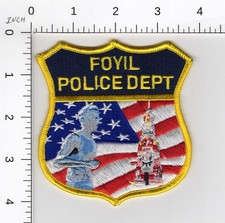 FOYIL OKLAHOMA ^^ ( DISBANDED ) COLLECTIBLE POLICE DEPARTMENT EMBROIDERED PATCH