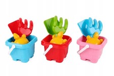 Sandspielzeug Set Kinder 4 Teile Eimer Schaufel Harke Form Schildkröte Strand