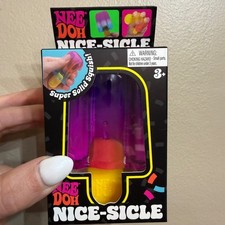 NeeDoh NiceSicle Popsicle Purple Nee Doh Fidget Toy Sensory Squishy Toy NEW