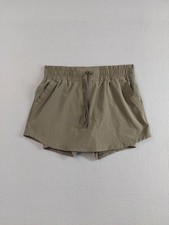 Champion Women Skirt Skort M Green Elastic Waist Drawstring Pockets Activewear