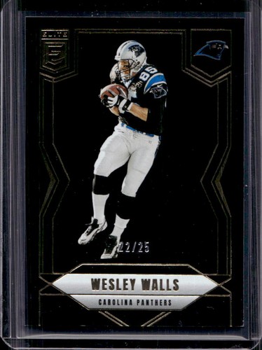 2025 Donruss Elite Wesley Walls Black #22/25 Panthers
