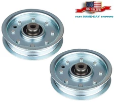2 Pc For Snapper LT18538 LT2042 ELT18538 LT23420 NXT19542 Deck Flat Idler Pulley