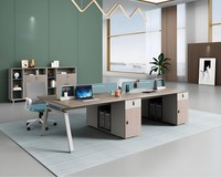 Team Schreibtisch Tisch Schreibtische BüRo Einrichtung 240X120 + Aktenschrank