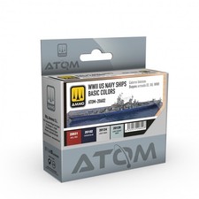 Mig Ammo 20602 ATOM Paint Set - WW2 US Navy Ships Basic Colors 4 