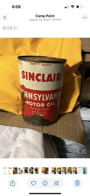 Vintage Sinclair Motor Oil 2 Cans Unopened