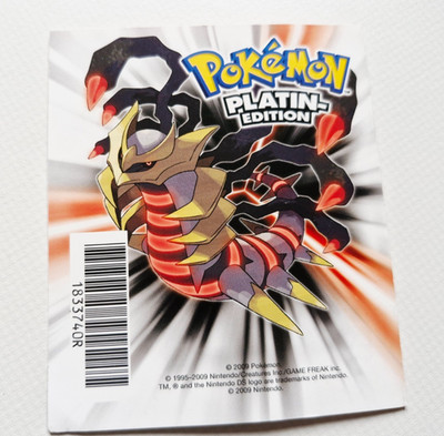 Nintendo DS - Pokémon Platin Club Code Beilage - Nicht freigerubbelt