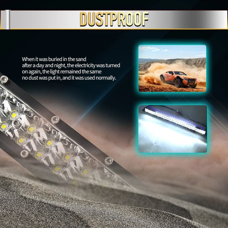 Fit CFMOTO ZForce 400/500/600/800/1000 32" Led Light Bar +3'' pods Wire OffRoad - Image 4 of 4